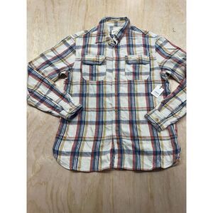 AE 77 Premium‎ Flannel Sz Small NWTs $148 Cotton Plaid American Eagle Premium